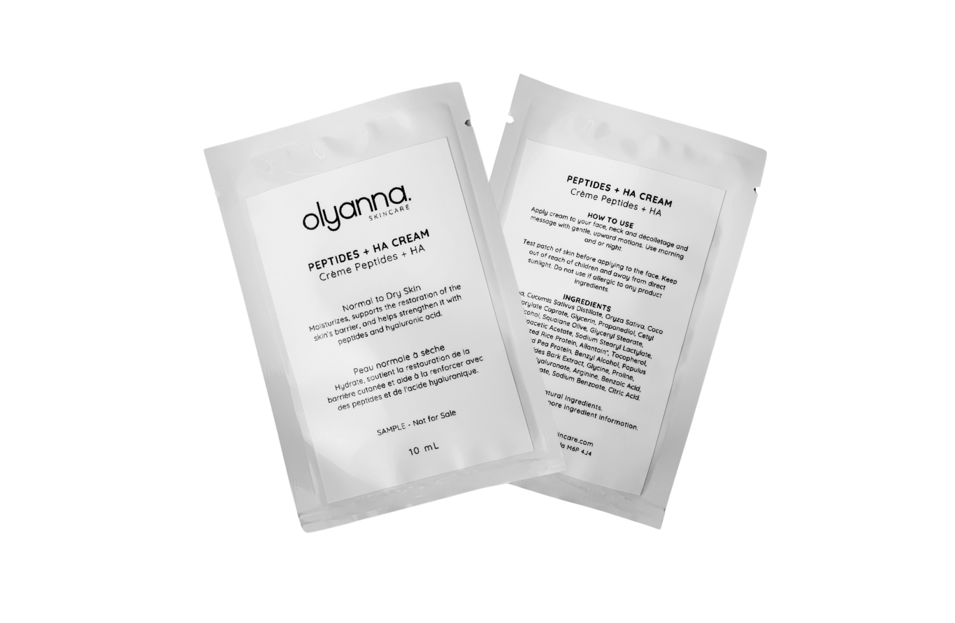 Échantillon de crème Peptides + HA