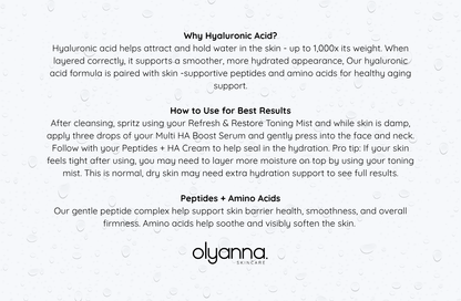 Crème Peptides + HA